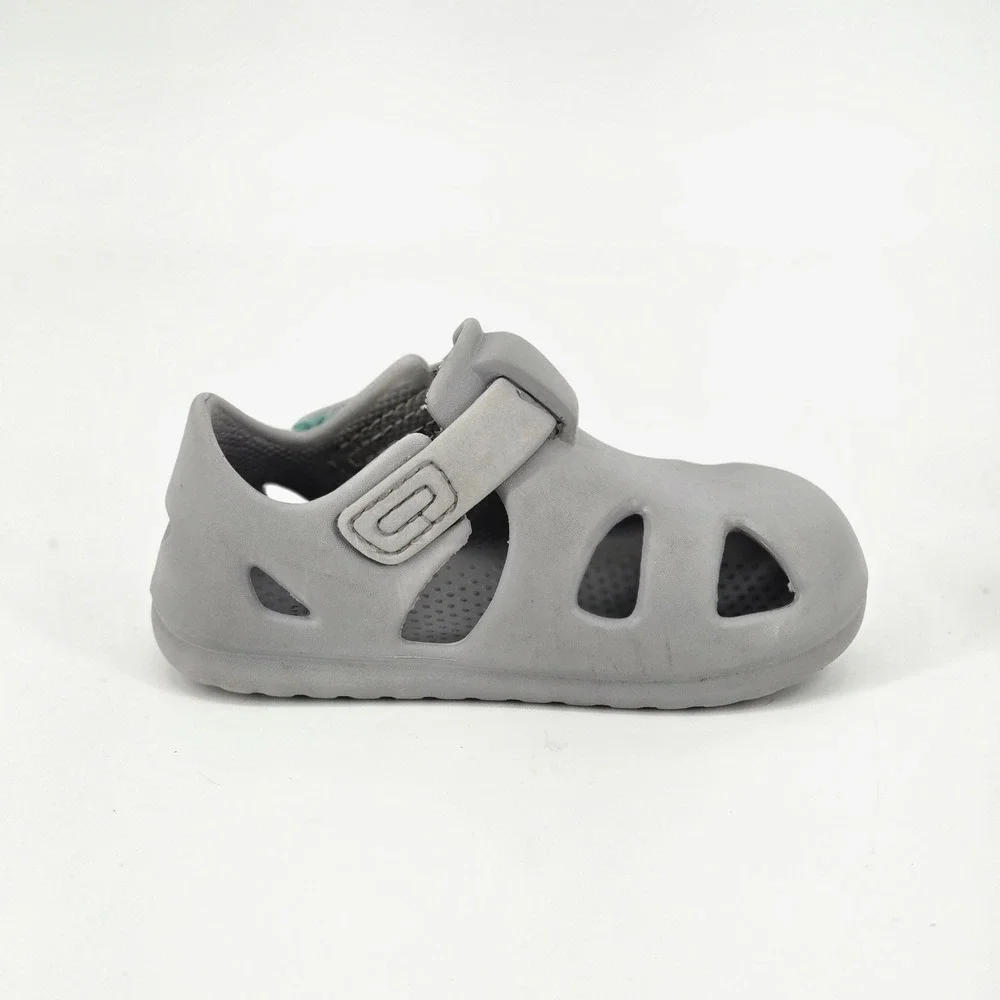 Ten Little Kids Splash Sandals Closed Toe Water Shoes Cool Grey Toddler Size 7